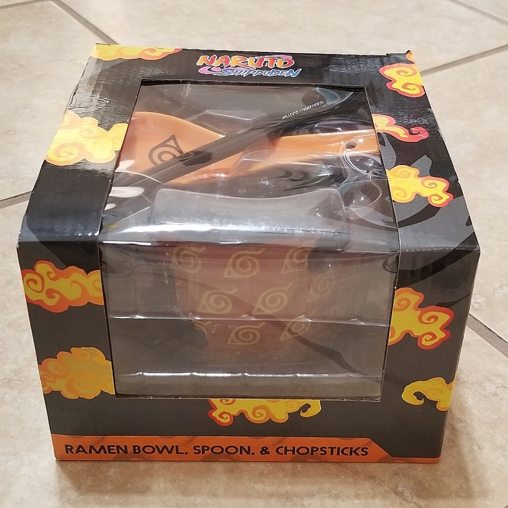 Culturefly Naruto Shippuden Ramen Bowl With Spoon And Chopsticks
